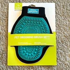 nunbell pet grooming brush mitt Gloves - Blue - BRAND NEW